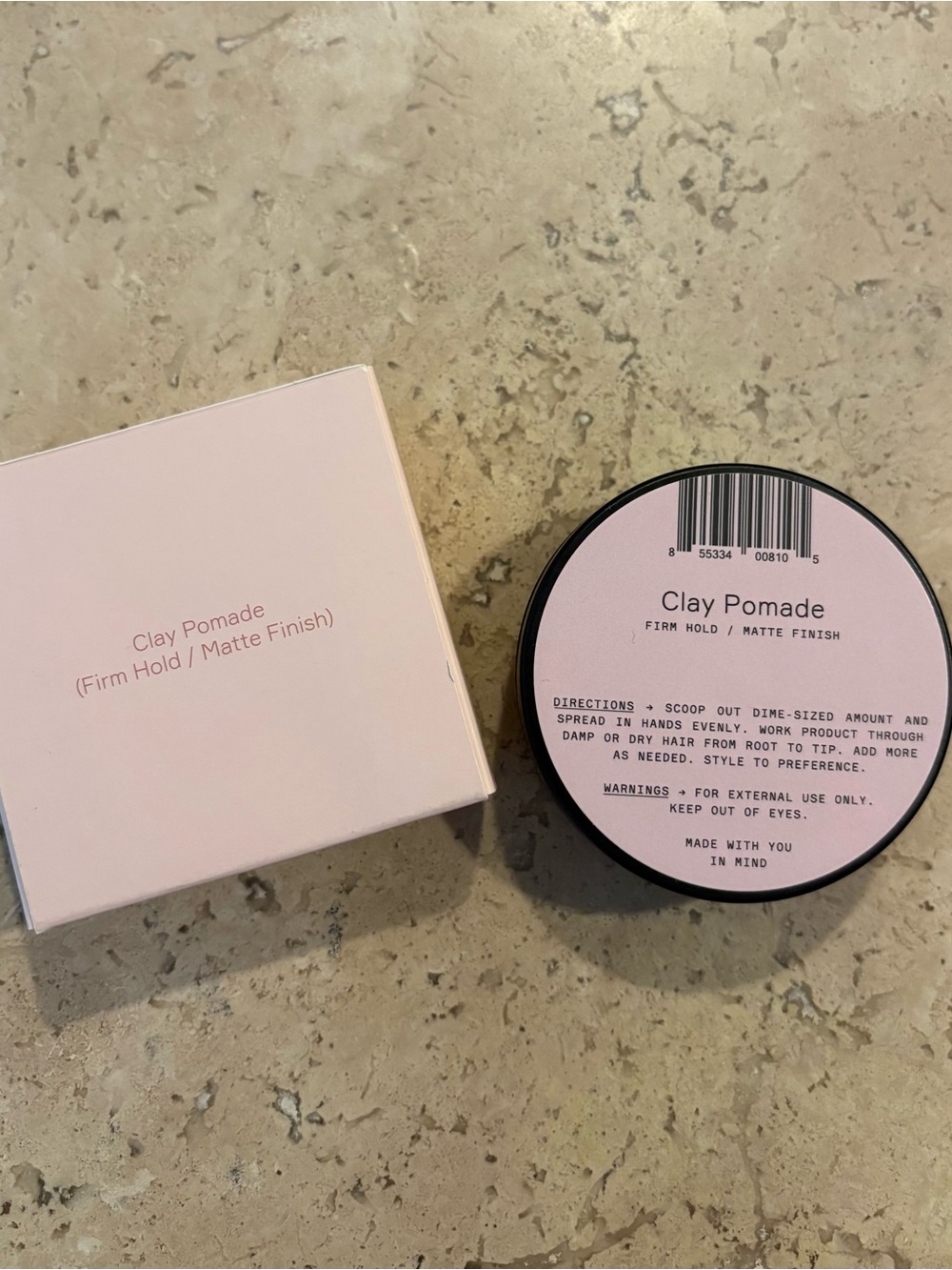 NWT FIRSTHAND Clay Pomade Men’s Haircare Styling Hold & Volume Matte Finish 1oz